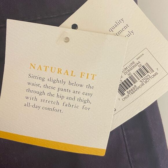 Croft & Barrow - Natural Fit Stretch Straight Jeans Pants Purple - size 12 NWT - Picture 7 of 9